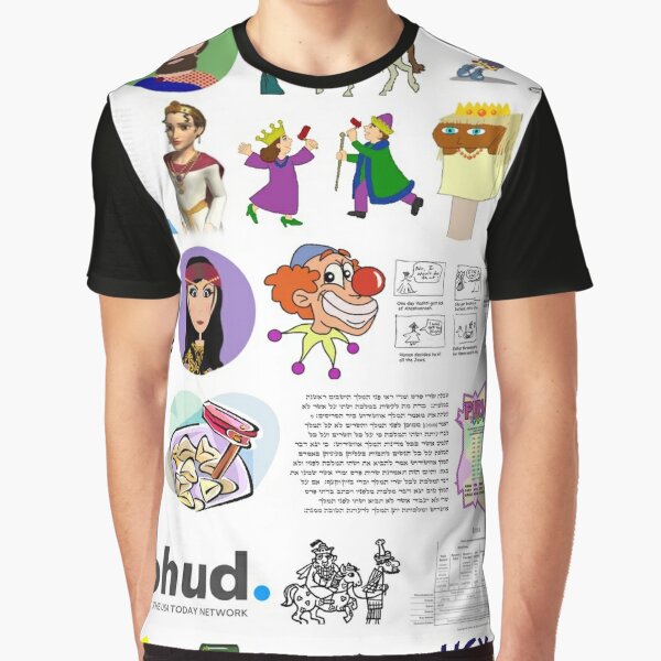 Purim, Haman, Esther, Happy Purim, פּוּרִים,  Graphic T-Shirt