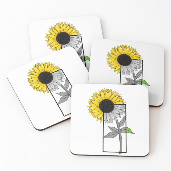 Item preview, Sunflower With Grayscale Cutout designed and sold by isacaste.