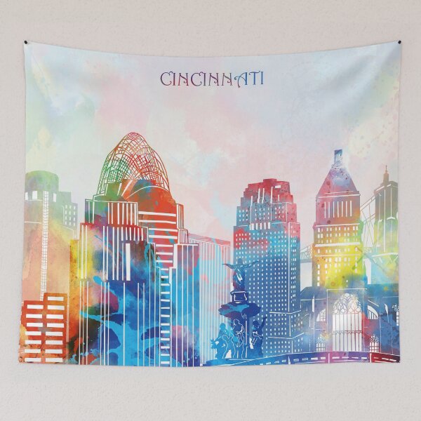 Item preview, cincinnati skyline designed and sold by BekimART2.