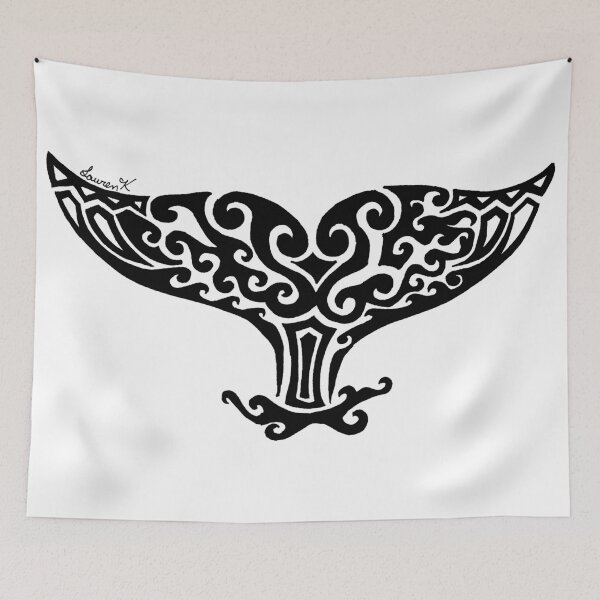 Item preview, Whale Fluke Tribal Design  designed and sold by KitayamaDesigns.