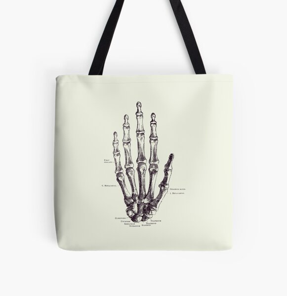 Skeleton Dust Minimal Modern logo canvas tote bag — Skeleton