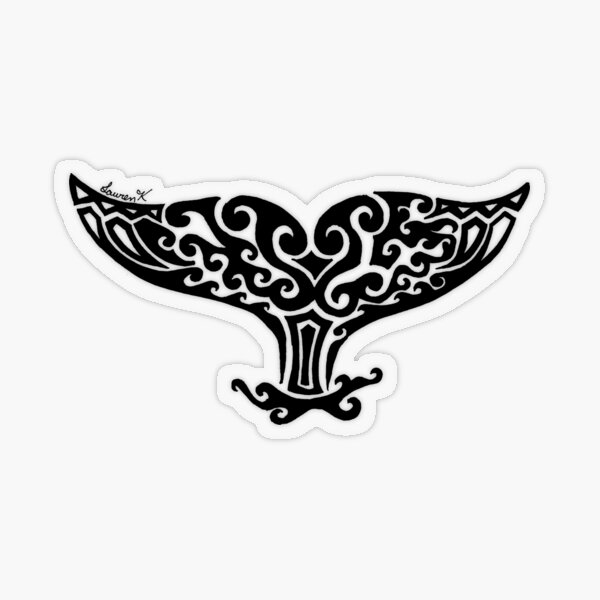 Artikel-Vorschau von Whale Fluke Tribal Design, designt und verkauft von KitayamaDesigns.
