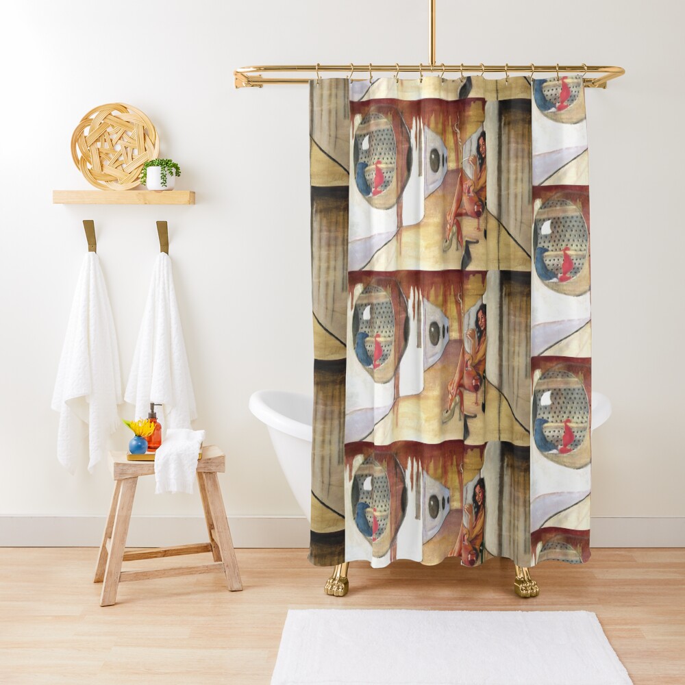 Laundry a No-No Shower Curtain