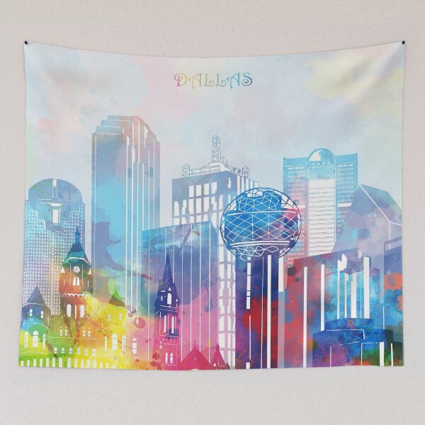Item preview, dallas skyline designed and sold by BekimART2.