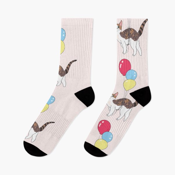 Item preview, Cat with balloons designed and sold by SuperrSunday.