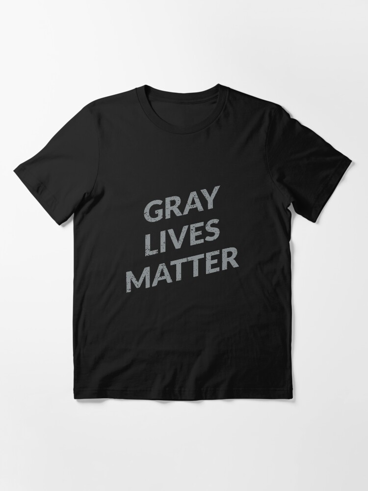 Alternate view of Gray Lives Matter - Funny Space Aliens Essential T-Shirt