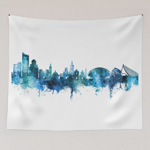 Item preview, Valencia Spain Skyline designed and sold by ArtPrints.