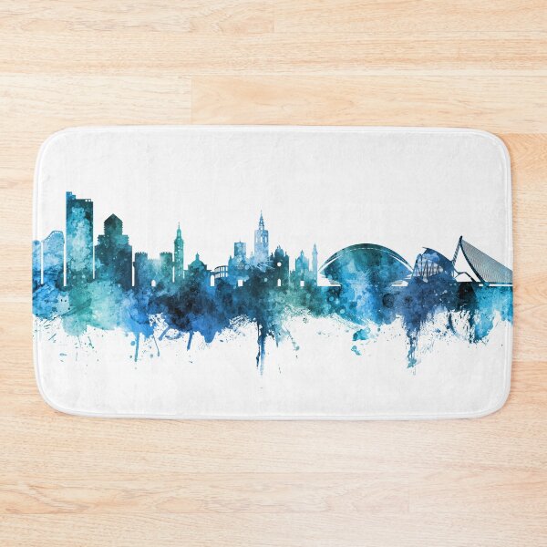 Item preview, Valencia Spain Skyline designed and sold by ArtPrints.