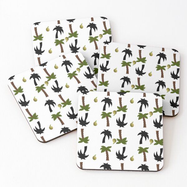 Item preview, Tropical palm trees with inverted shade mixed guava (pattern). designed and sold by RonaldKitama.