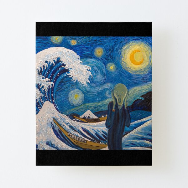 Masterpiece Mashup - Edvard Munch The Scream, Hokusai