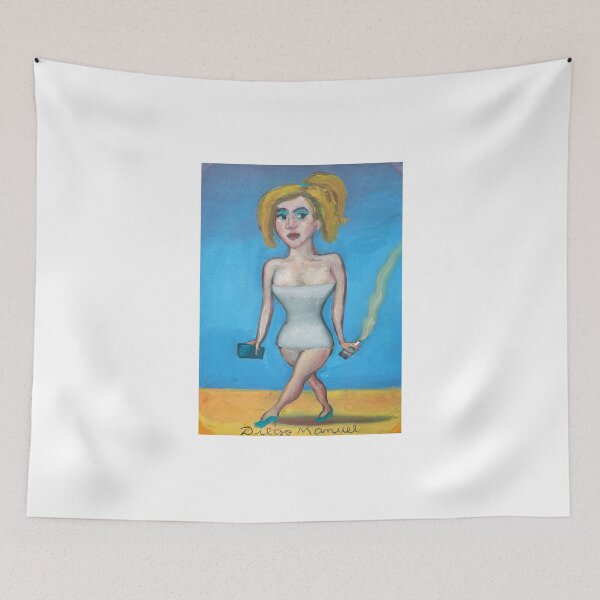 Item preview, girl with cigarette 4,  People of the neighborhood designed and sold by Diego Manuel Rodriguez.