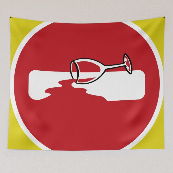 Item preview, Caution! Pouring red wine is prohibited. designed and sold by tos42.