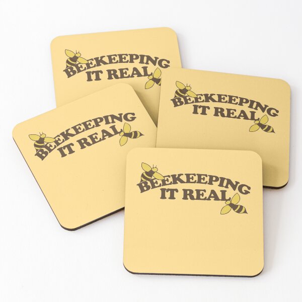 Item preview, Beekeeping it real retro bee designed and sold by FrictionMaxxing.