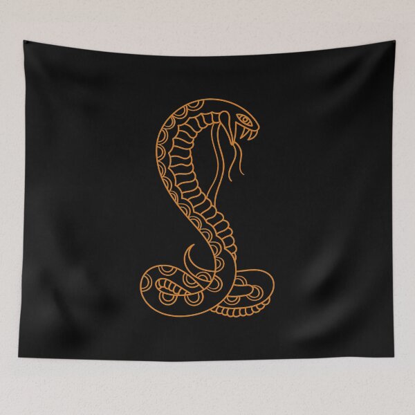 Item preview, Golden cobra snake standing on its tail designed and sold by Nemosis.