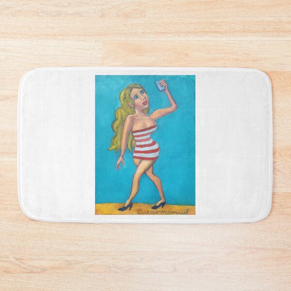 Item preview, girl with cellphone 2,  People of the neighborhood designed and sold by Diego Manuel Rodriguez.