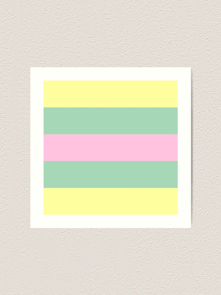 Thumbnail 1 von 3, Kunstdruck, Pastellstreifen designt und verkauft von artdemarta.