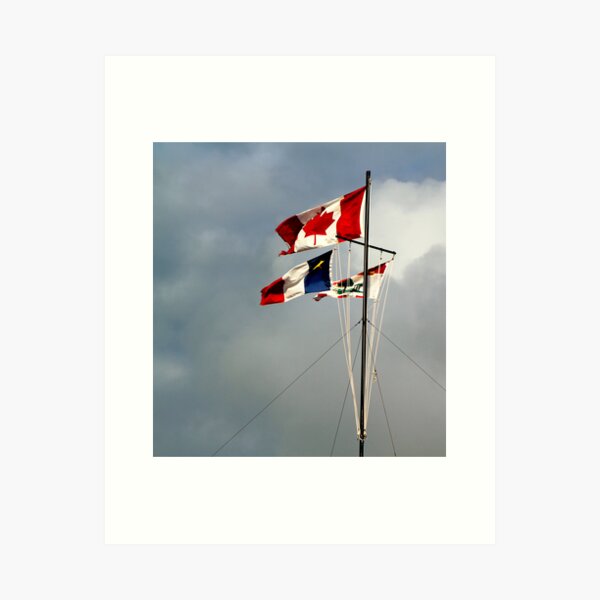 Flags in the Wind Art Print