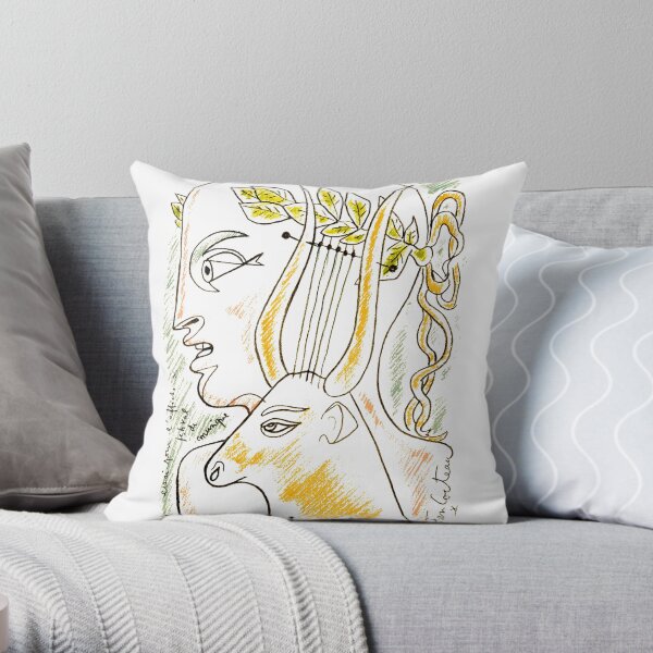 JeanCocteau festival Throw Pillow