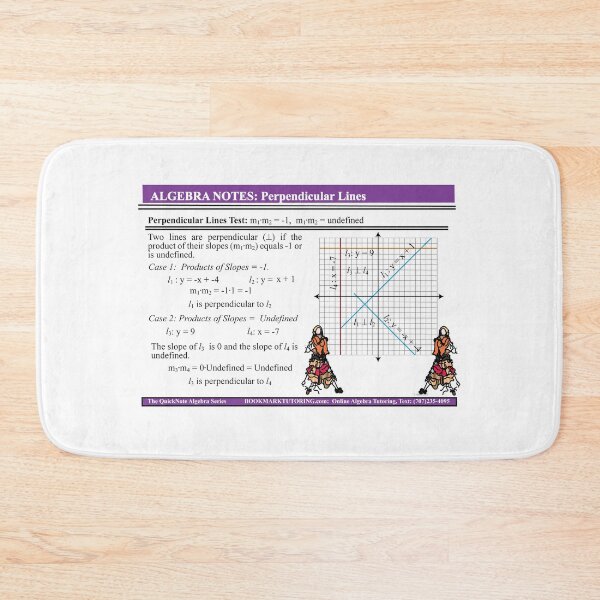 Item preview, Perpendicular Lines Explained: The AlgebraMatrix at Redbubble designed and sold by Mark Stansberry.