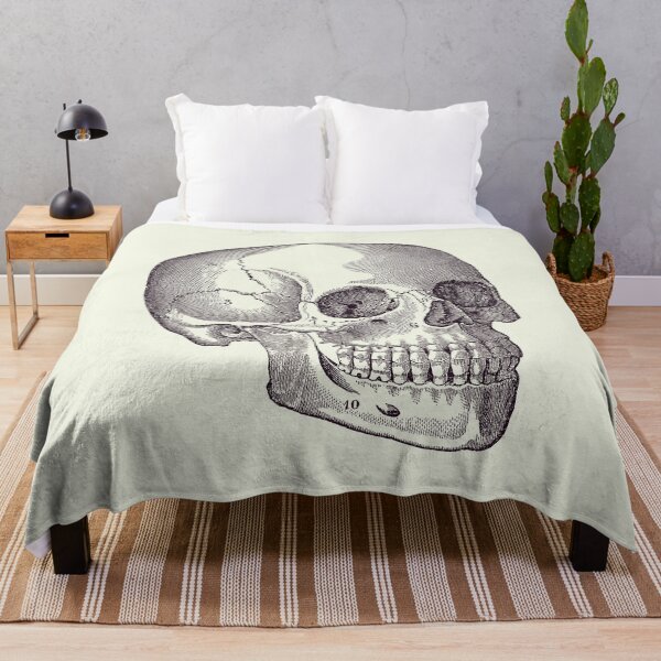 Item preview, Human Skull Diagram - Vintage Anatomy Print 2 designed and sold by VAposters.