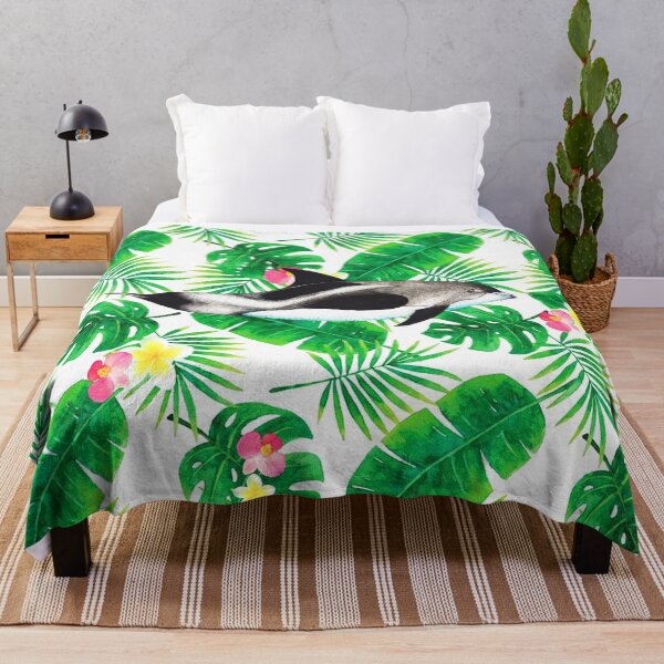 Item preview, White-Beaked Dolphin with Tropical Plants designed and sold by SkySailingArt.