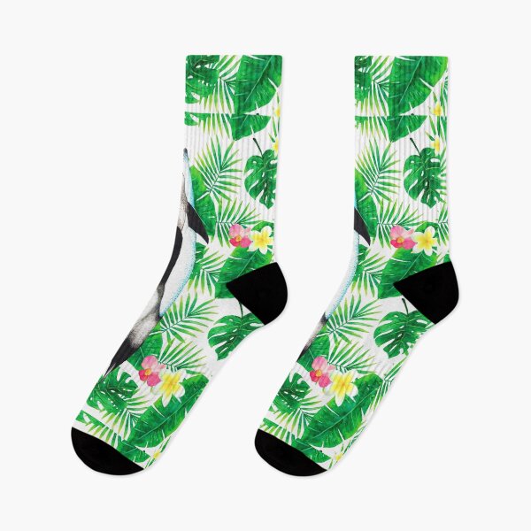 Item preview, White-Beaked Dolphin with Tropical Plants designed and sold by SkySailingArt.