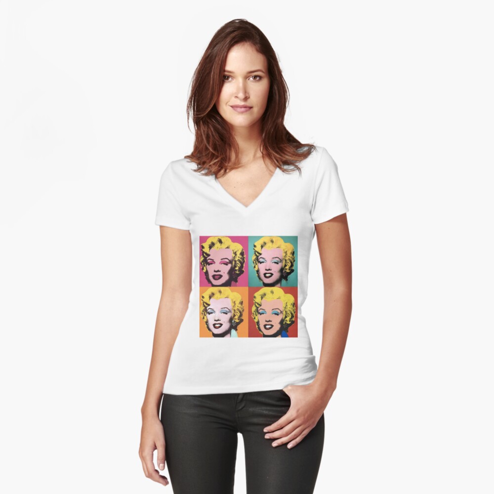 Item preview, Fitted V-Neck T-Shirt designed and sold by klessard.