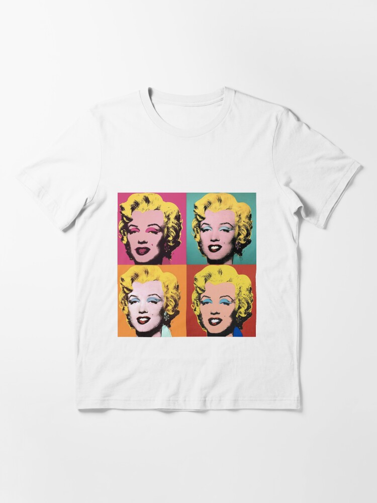 Thumbnail 3 of 7, Essential T-Shirt, Andy Warhol Marilyn  designed and sold by klessard.
