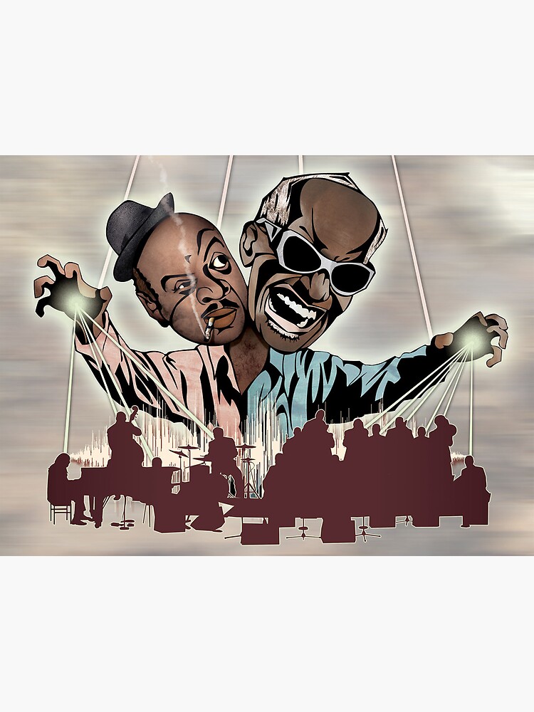 Discover Ray Charles & Count Basie, "Reanimated Swagger" Premium Matte Vertical Poster
