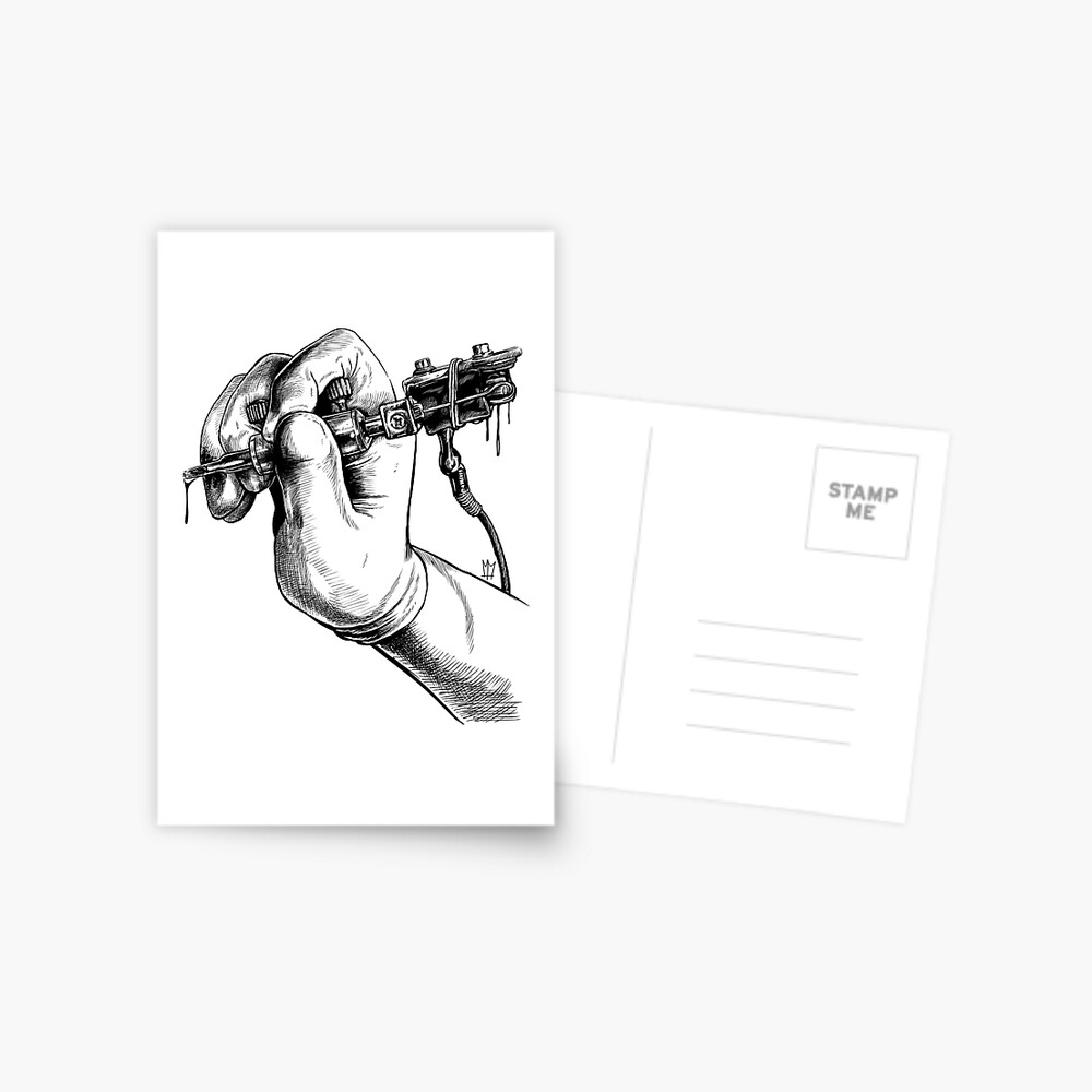 "Tattoo Maschine" Postkarte von matlocktheartis Redbubble