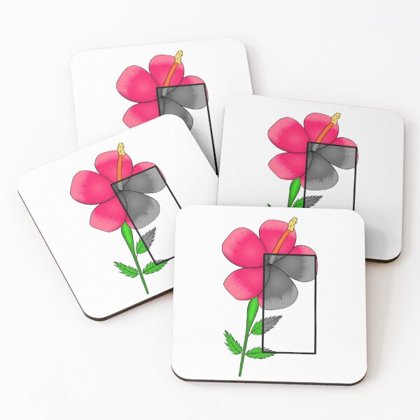 Item preview, Hibiscus With Grayscale Cutout designed and sold by isacaste.