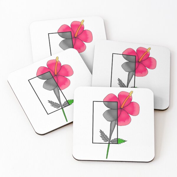 Item preview, Hibiscus With Grayscale Cutout designed and sold by isacaste.