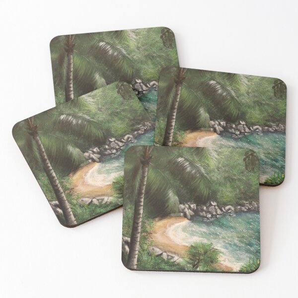 Item preview, Tropical Cove - Acrylic on Canvas designed and sold by Pansymade.