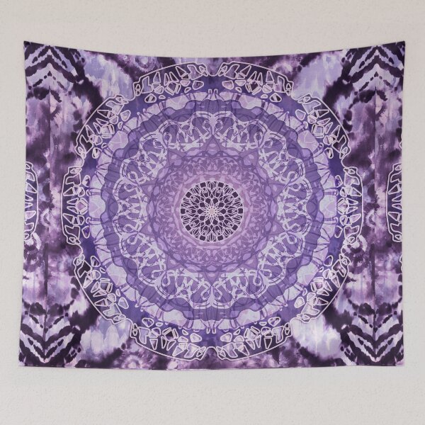 Item preview, Tie-Dye Mandala Jain Purple designed and sold by Nina May Designs.