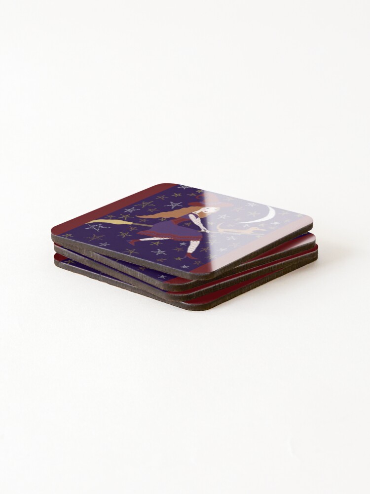 Thumbnail 4 of 5, Coasters (Set of 4), Midnight Ride designed and sold by DebiCady.