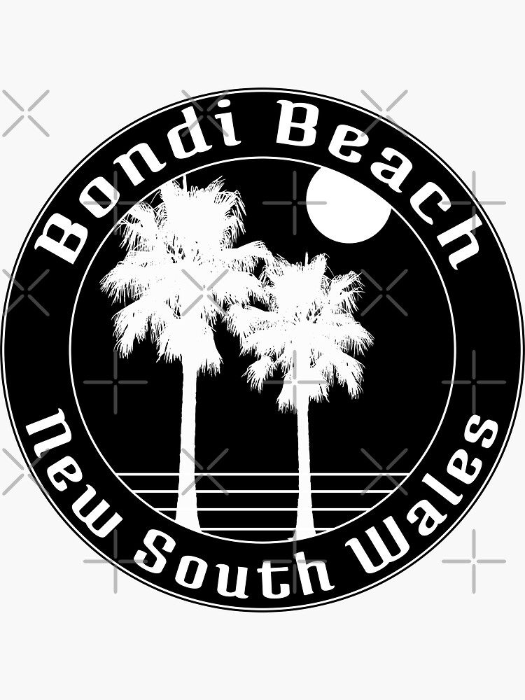 Thumbnail 3 of 3, Sticker, Bondi Beach Sydney Australia New South Wales Surfing Surf designed and sold by MyHandmadeSigns.