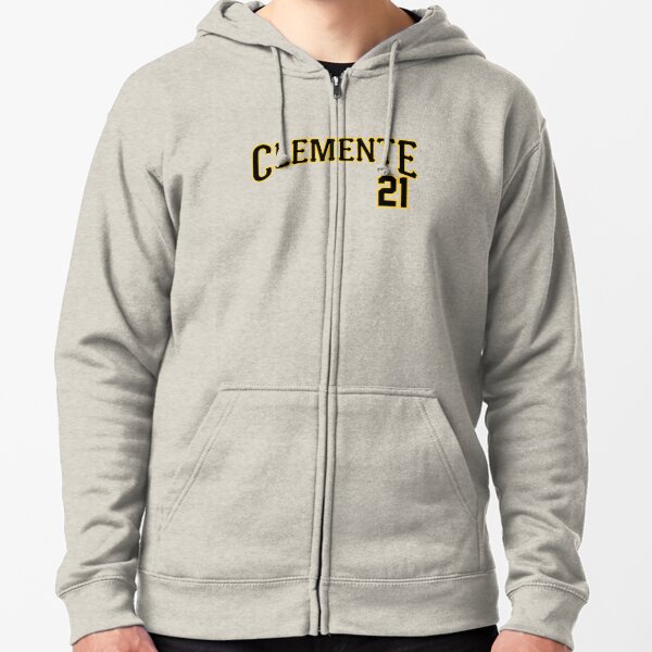 Roberto Clemente #21 Pullover Hoody M / Heather Black