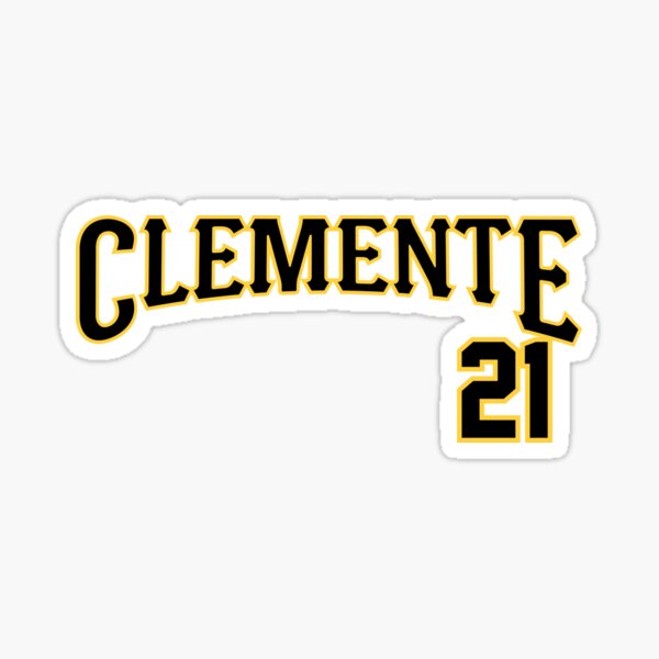 Numero 21, number 21, pirates Roberto Clemente MLB  Sticker for