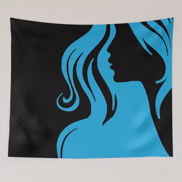 Item preview, Simple Girl Graphic In Vibrant Blue designed and sold by RosalieReeves.