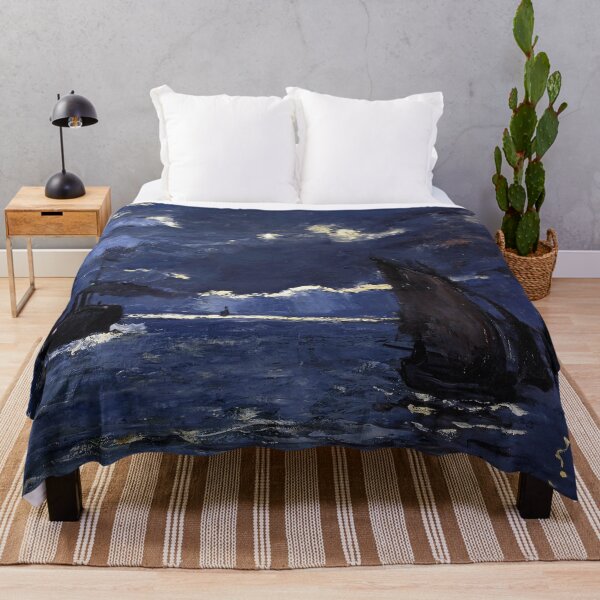 Item preview, A Seascape, Shipping by Moonlight by Claude Monet (1864) designed and sold by allhistory.