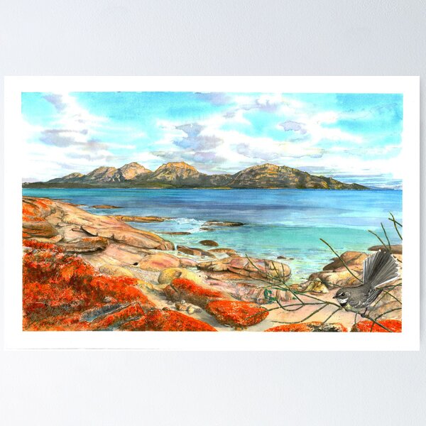 Item preview, The Hazards from Coles Bay designed and sold by melhillswildart.