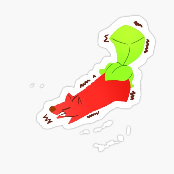 Pepper Pooch Growling Sticker