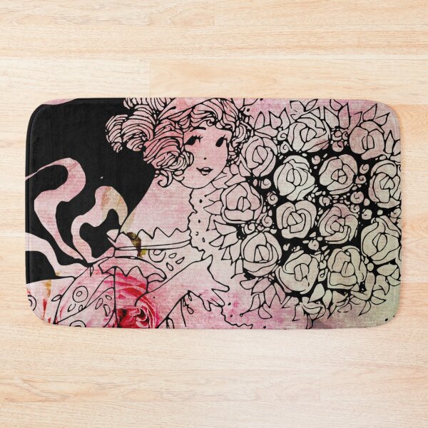 Item preview, Pretty Little Vintage Rose Girl Illustration designed and sold by RosalieReeves.