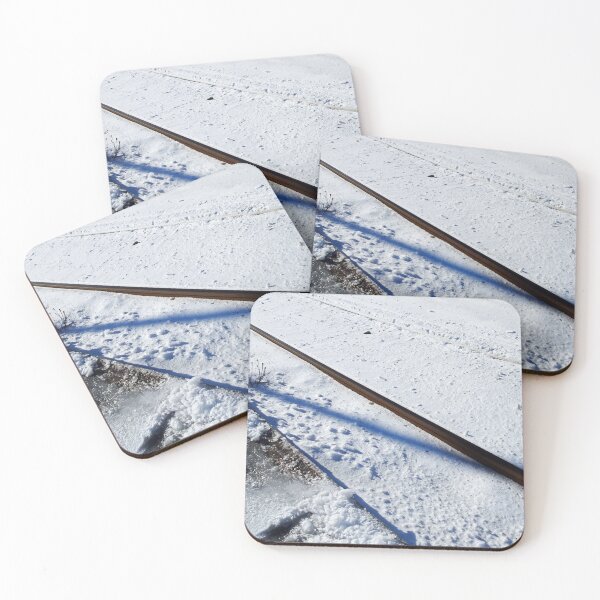 Item preview, Train tracks in the snow art designed and sold by cuisinecat2.