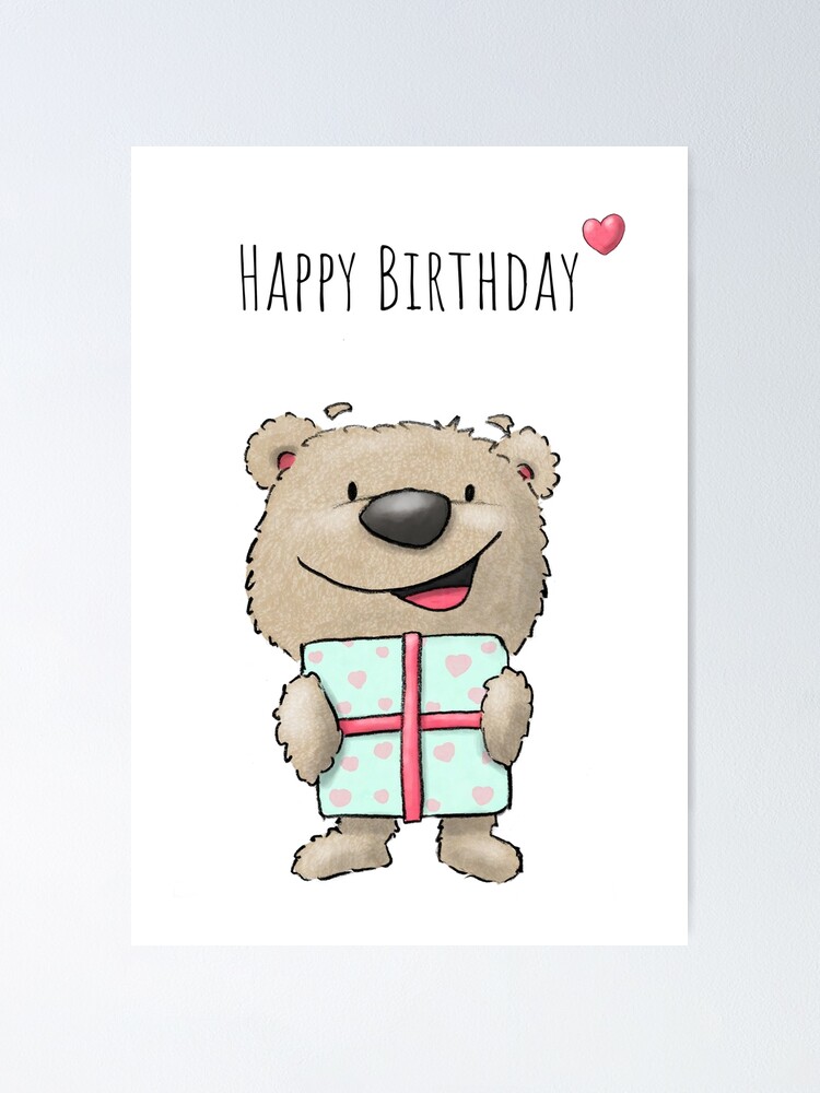 Birthday Card - Beary Happy Birthday