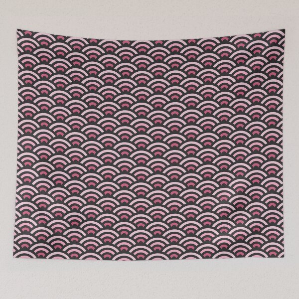 Item preview, Pink Gradient Seigaiha designed and sold by Olooriel.