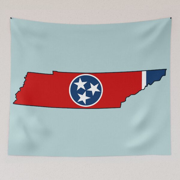 Item preview, Tennessee State Outline Flag designed and sold by tennessee-carly.