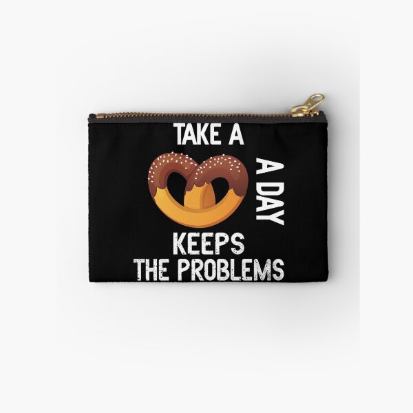 Item preview, Funny Take A Soft Pretzel a Day Keeps The Problems Away T-Shirt designed and sold by thehafdesigner.