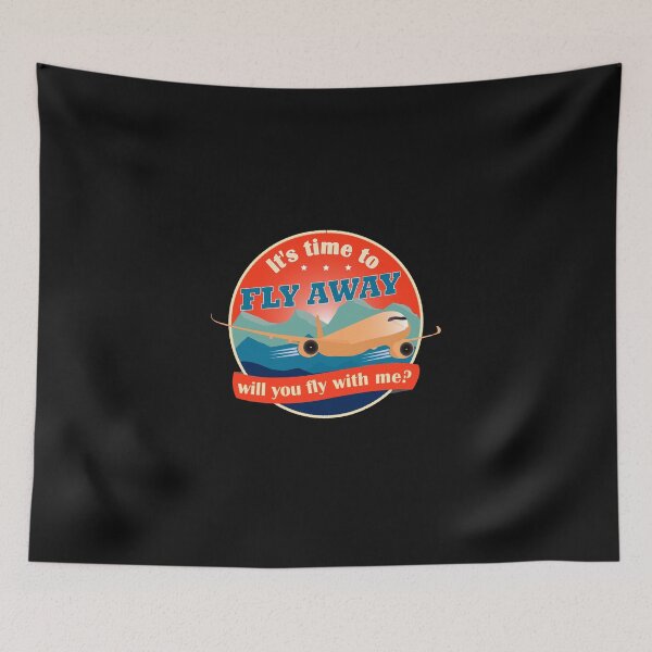 Item preview, Fly Away - Aircraft Vintage Design 70s colors designed and sold by FouDeeziner.