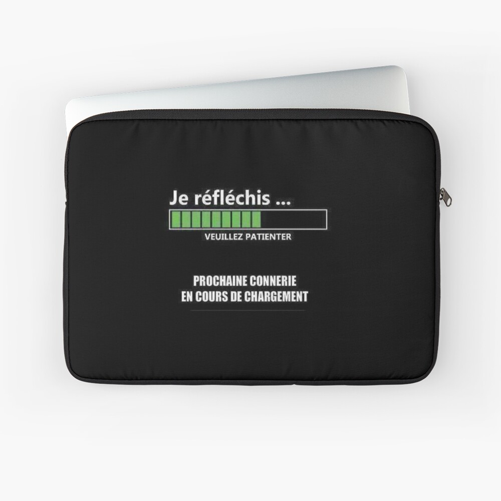 Coque Et Skin Adhesive Ipad Citation Courte Drole Je Reflechis Prochaine Connerie En Cours De Chargement Par Newdesignfr Redbubble